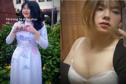 Thoxinh rên ư ử trong clip sex trên Tik Tok